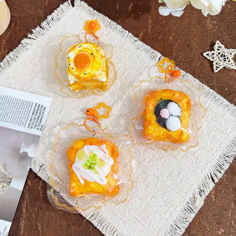 Squishy de tostada horneada caliente