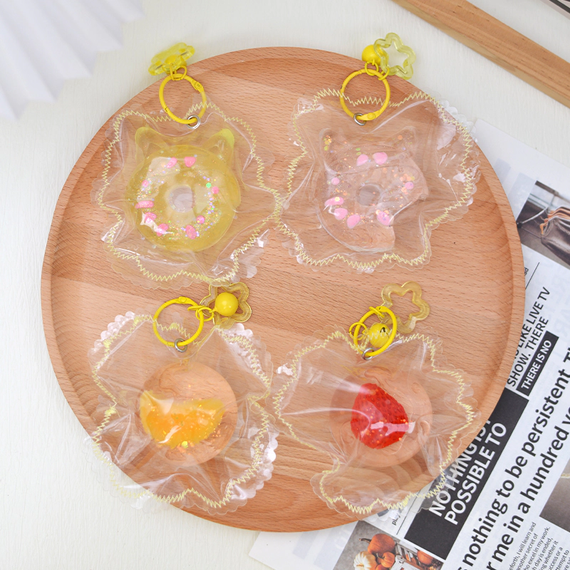Squishy transparente de dulces