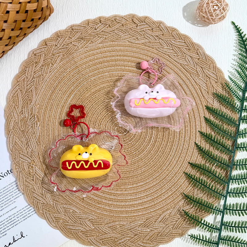 Squishy de pan de perrito caliente con osito